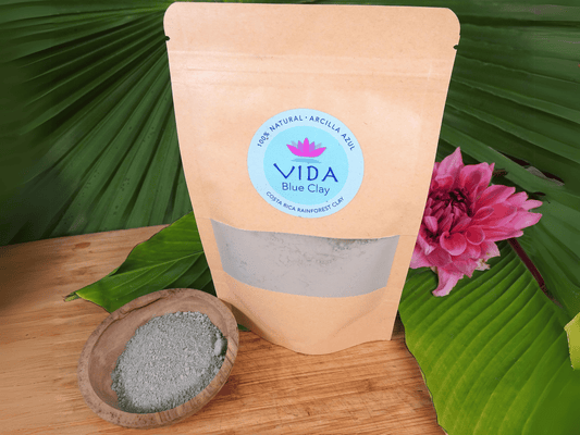 100% Natural Costa Rica Rainforest Blue Clay - 12 oz