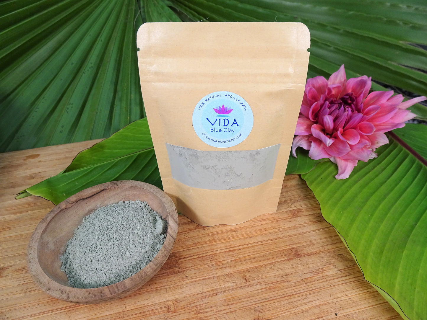 100% Natural Costa Rica Rainforest Blue Clay - 2 oz