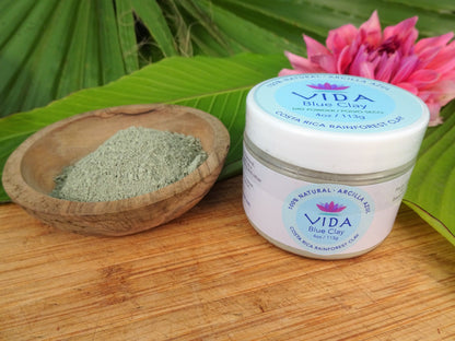 100% Natural Costa Rica Rainforest Blue Clay - 4 oz